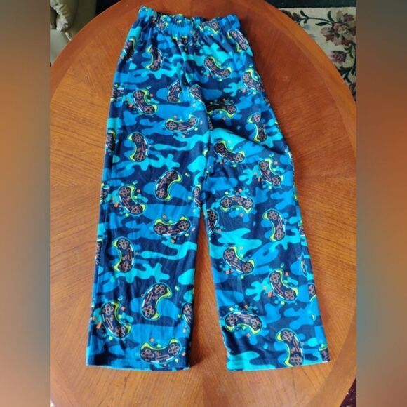 Kids Blue Patterned Pajama Pants - Size: L (1170) - Picture 1 of 4